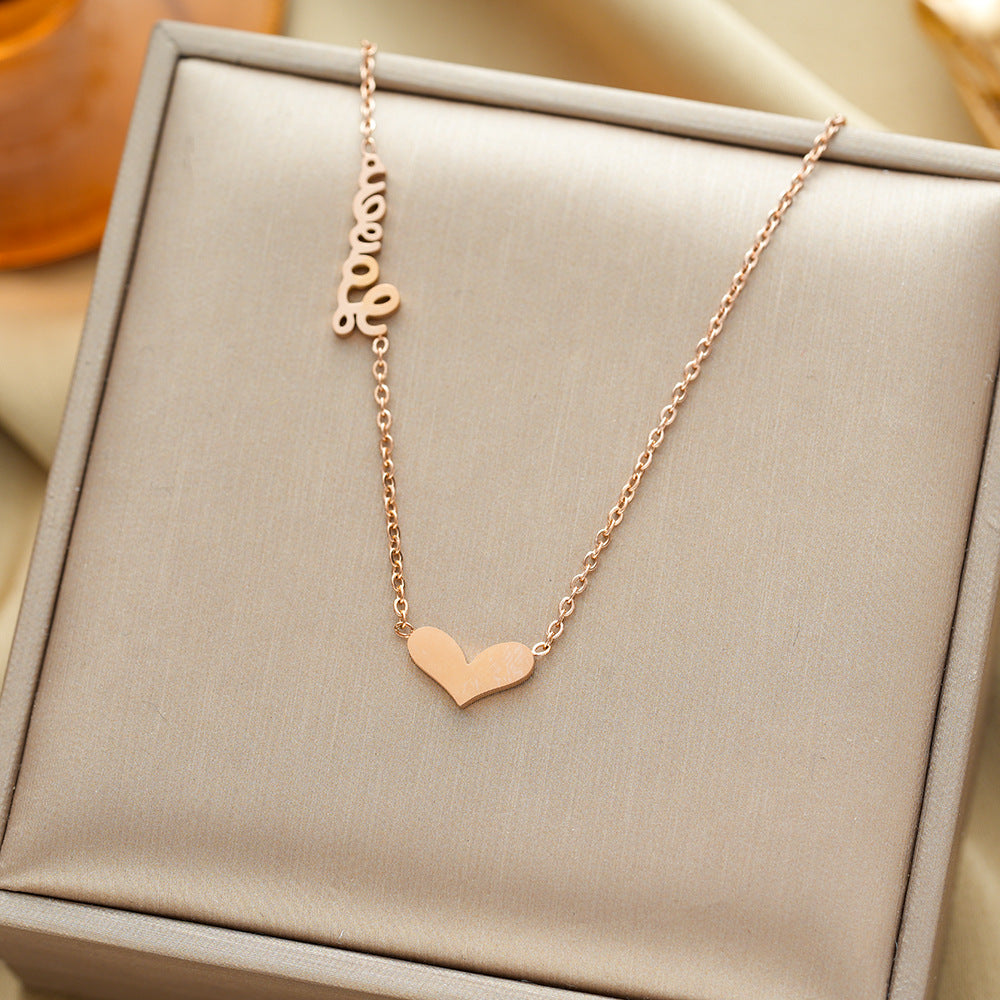 All-titanium steel necklace