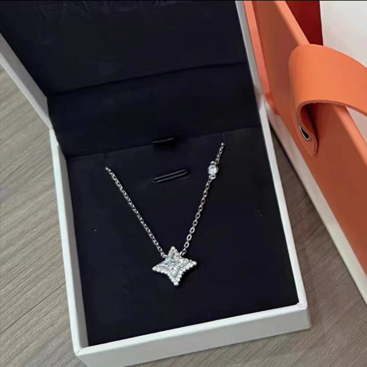 White Copper Butterfly Dream Necklace
