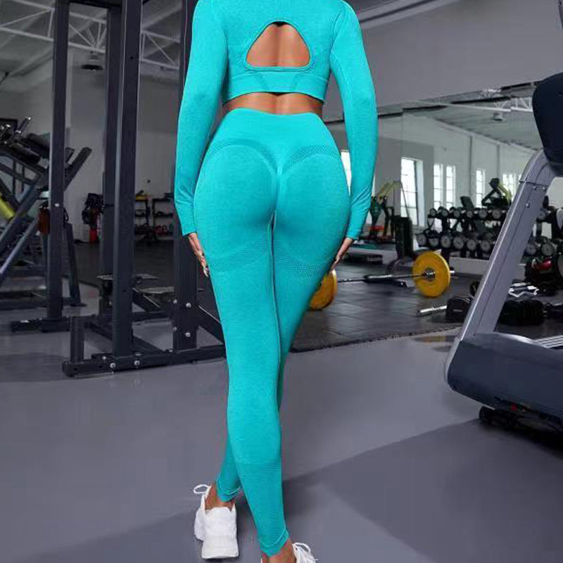 Two-piece Peach fitness set