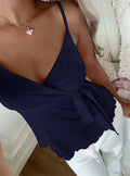 Womens V-Neck Tie Strap Camisole