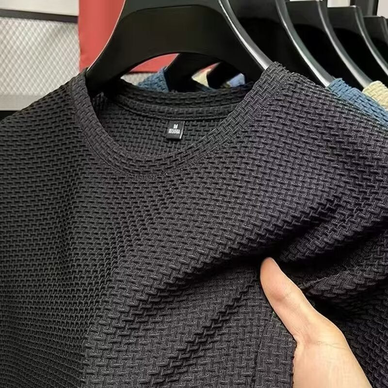 Ice silk short-sleeved T-shirt for men