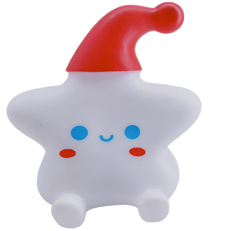 Vinyl Star Shape Night Light with Warm Illumination