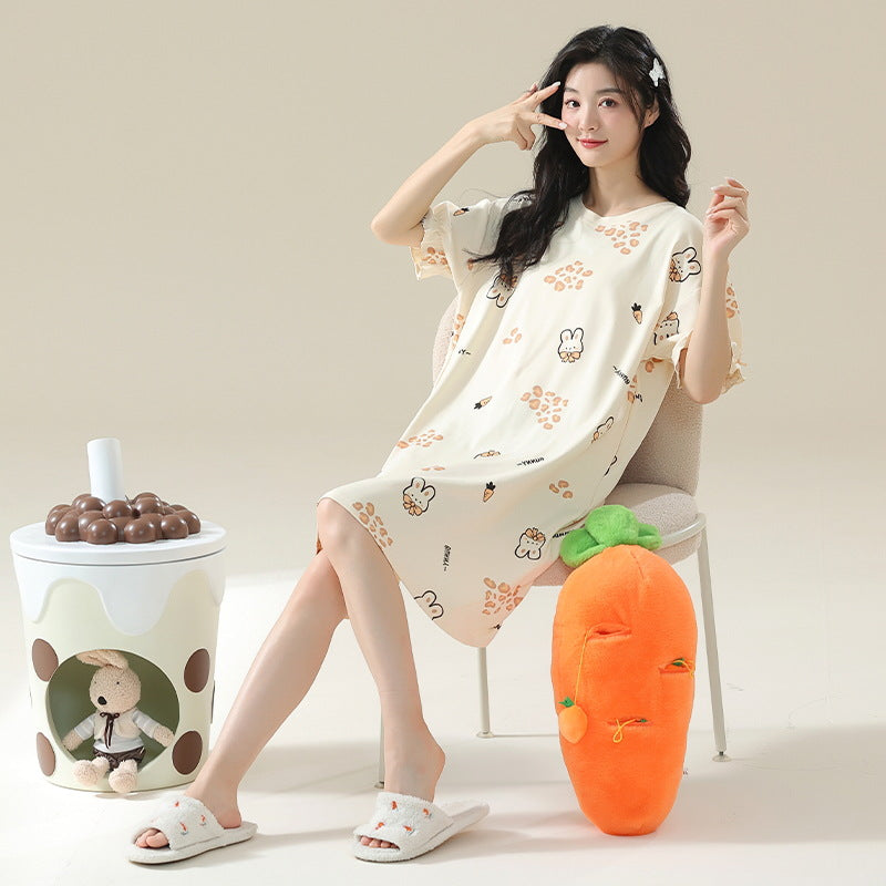 Womens Cotton Nightgown