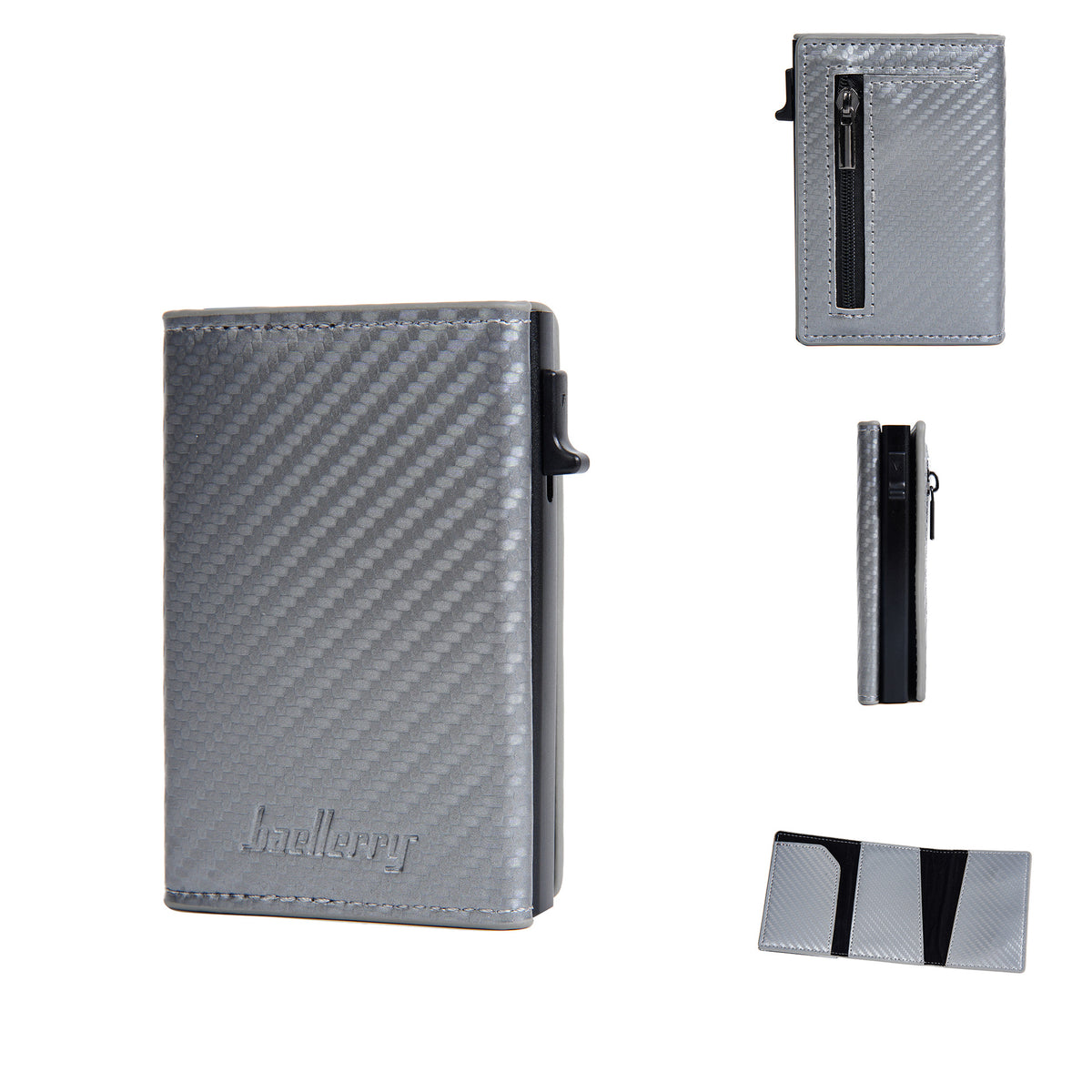 Automatic pop-up zipper carbon fiber