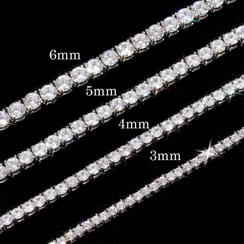 Copper Micro Inlaid Zircon Tennis Bracelet