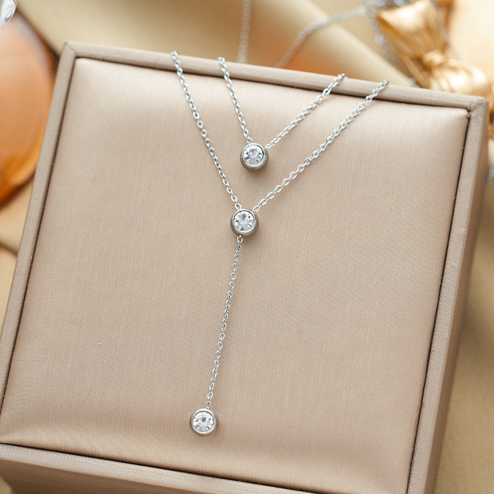 All-titanium steel necklace