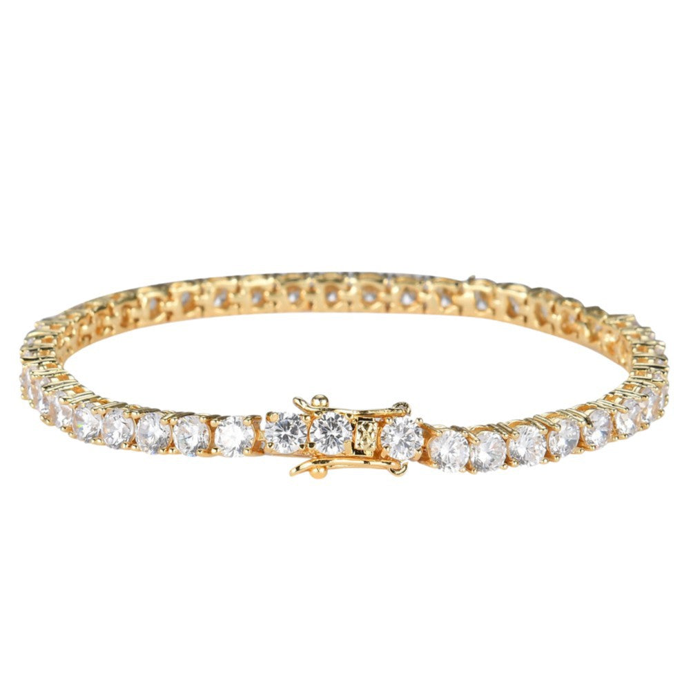 Copper Micro Inlaid Zircon Tennis Bracelet