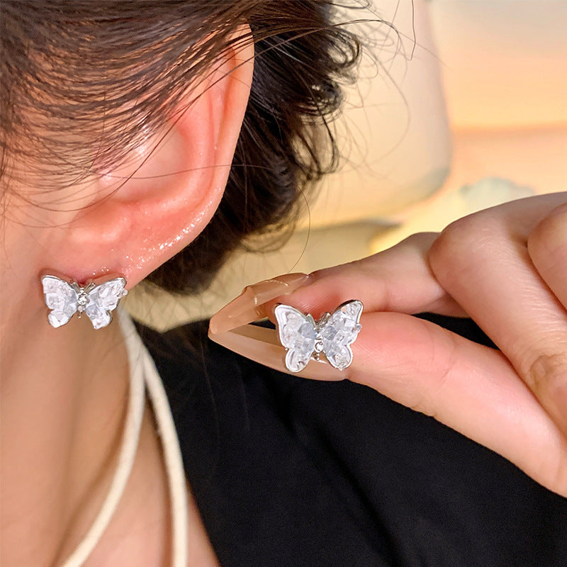 LunaPearl Butterfly Earrings Sterling Silver