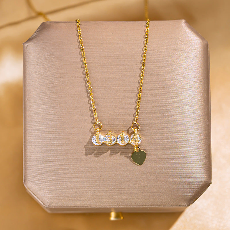 Butterfly Pendant Titanium Steel Necklace