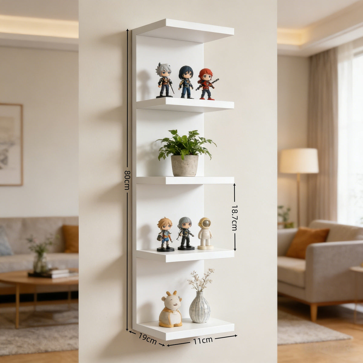 Multi Layer Wall Mounted Storage Shelf
