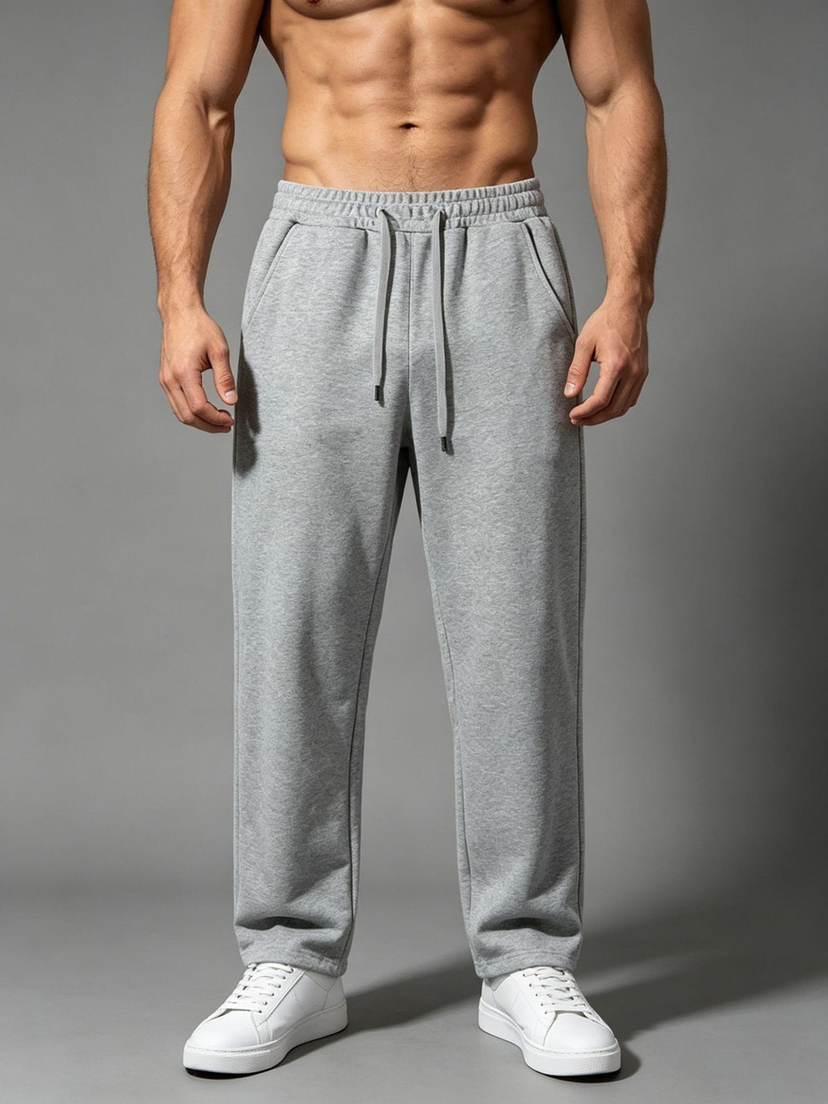 Men's Quick-Dry Cotton Sports Fitness Pants - Comfortable & Breathable
