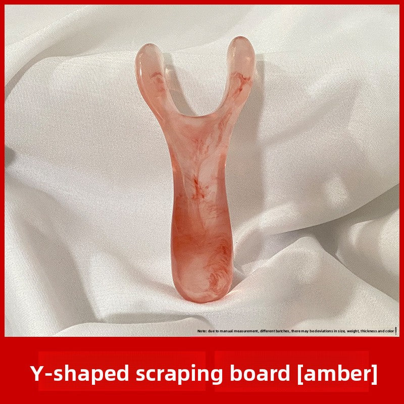 Facial gua sha and tendon-striking stick