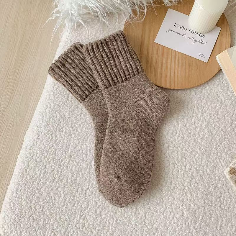 Thick, warm knitted socks
