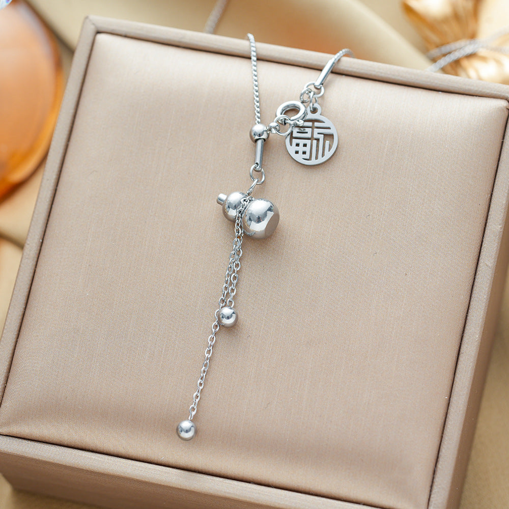 All-titanium steel necklace