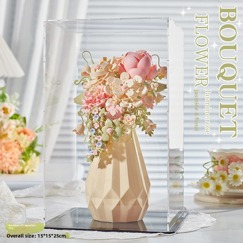 DIY Building Block Flower Bouquet