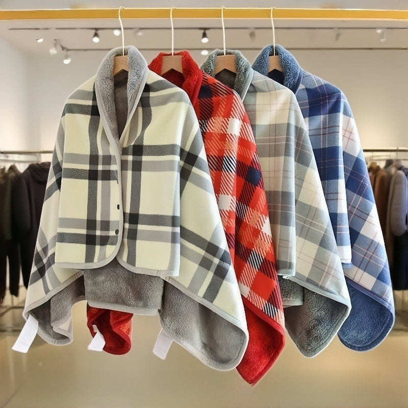 Soft Polyester Dual-Purpose Shawl Blanket