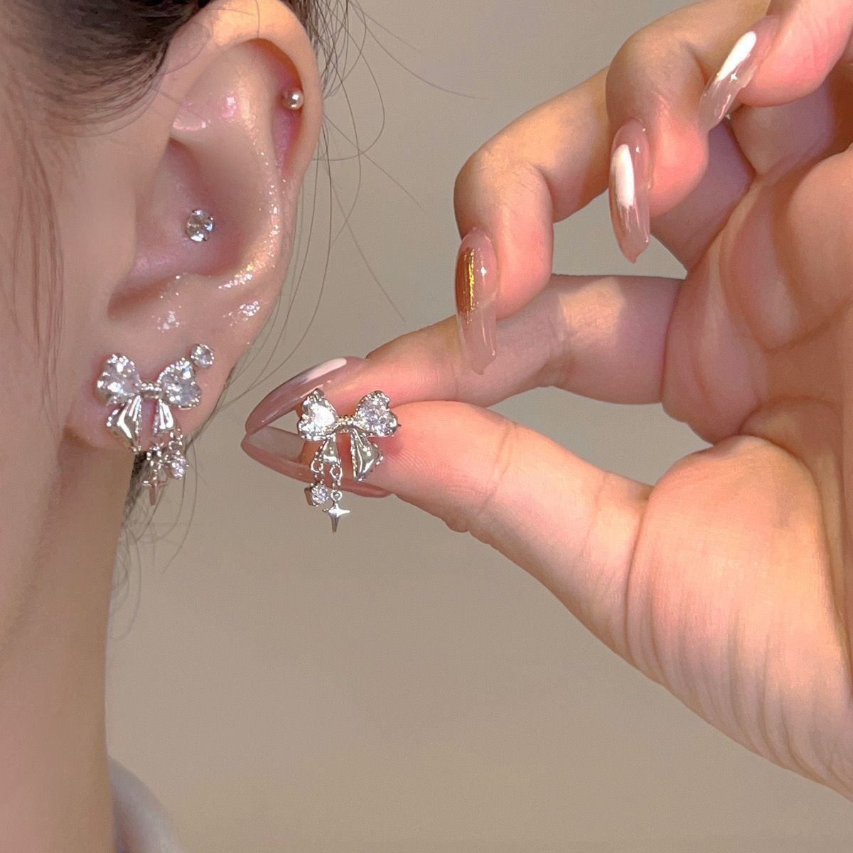 Lustre Bloom Silver Pearl Earrings