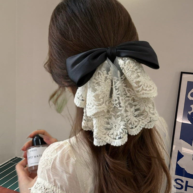 Elegant Bow Crystal Hair Claw Clip