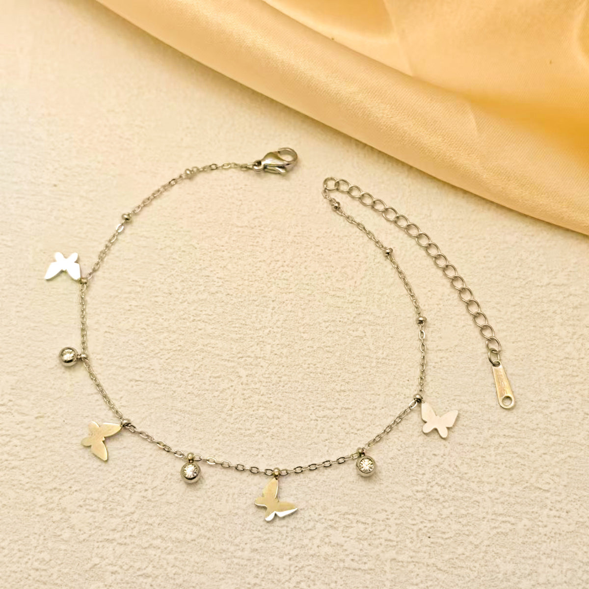 Fashion Titanium Steel Ankle Chain with Tassel