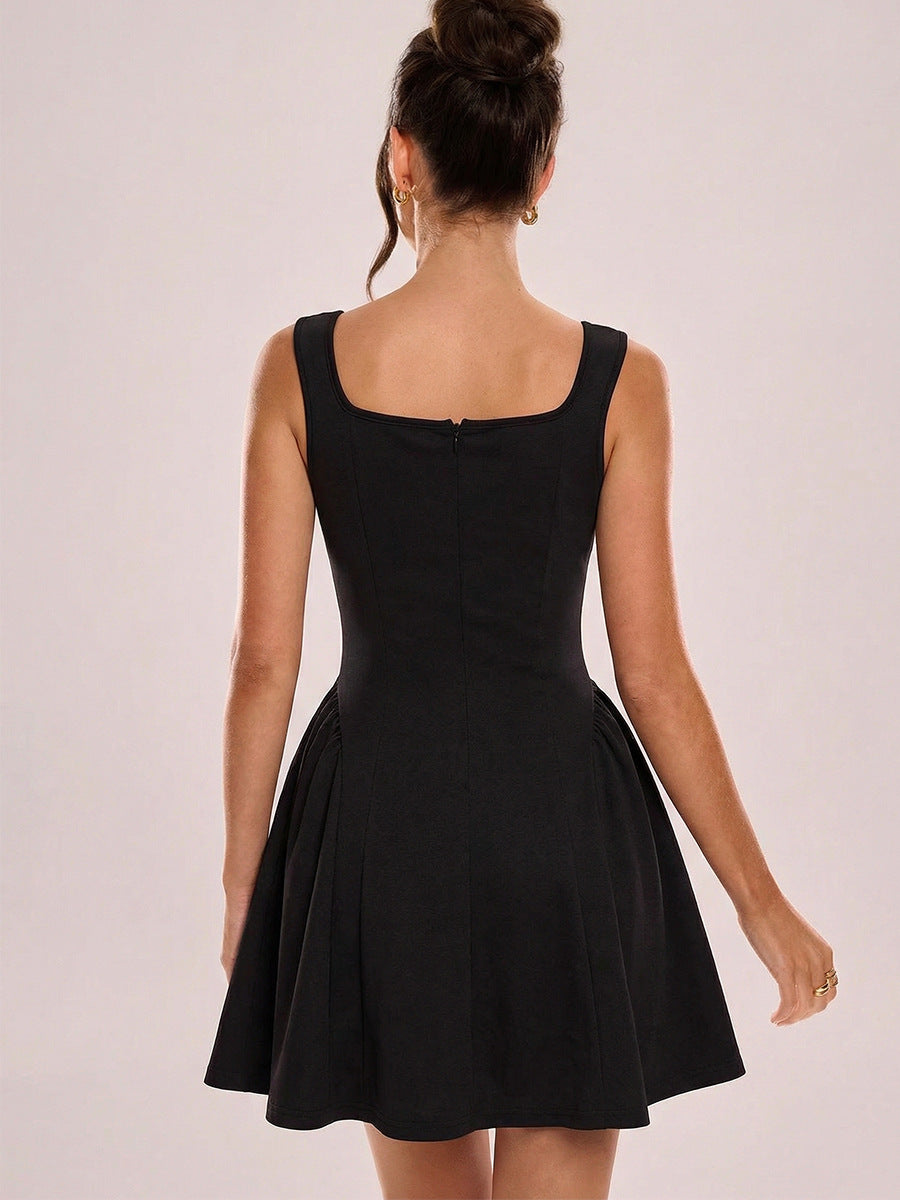 Womens Backless Slim Dress