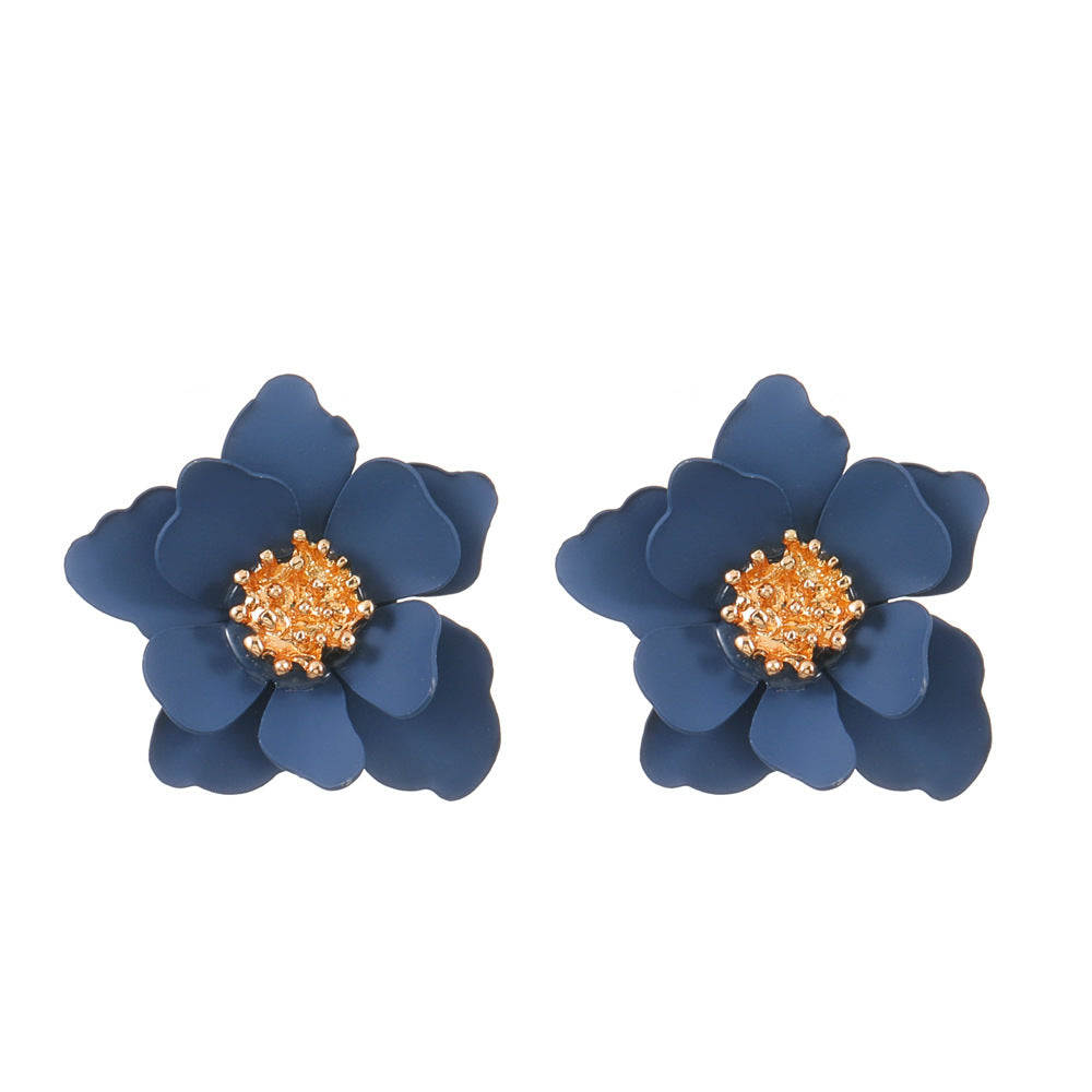 Fashion Floral Frosted Earrings for Women