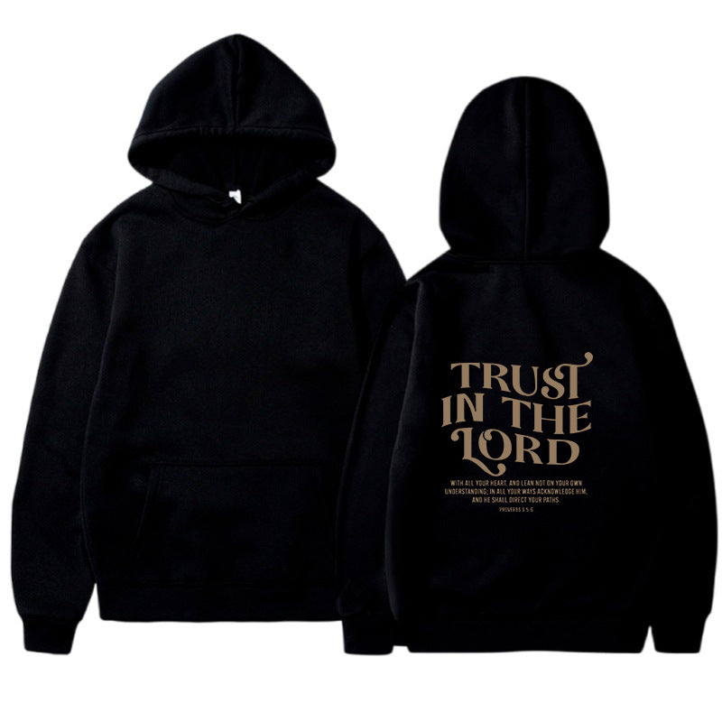 Hooded Letter Print Sweatshirt