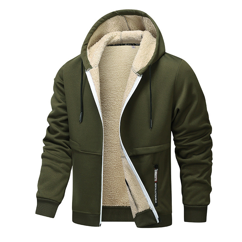 Loose and thick sheepskin jacket