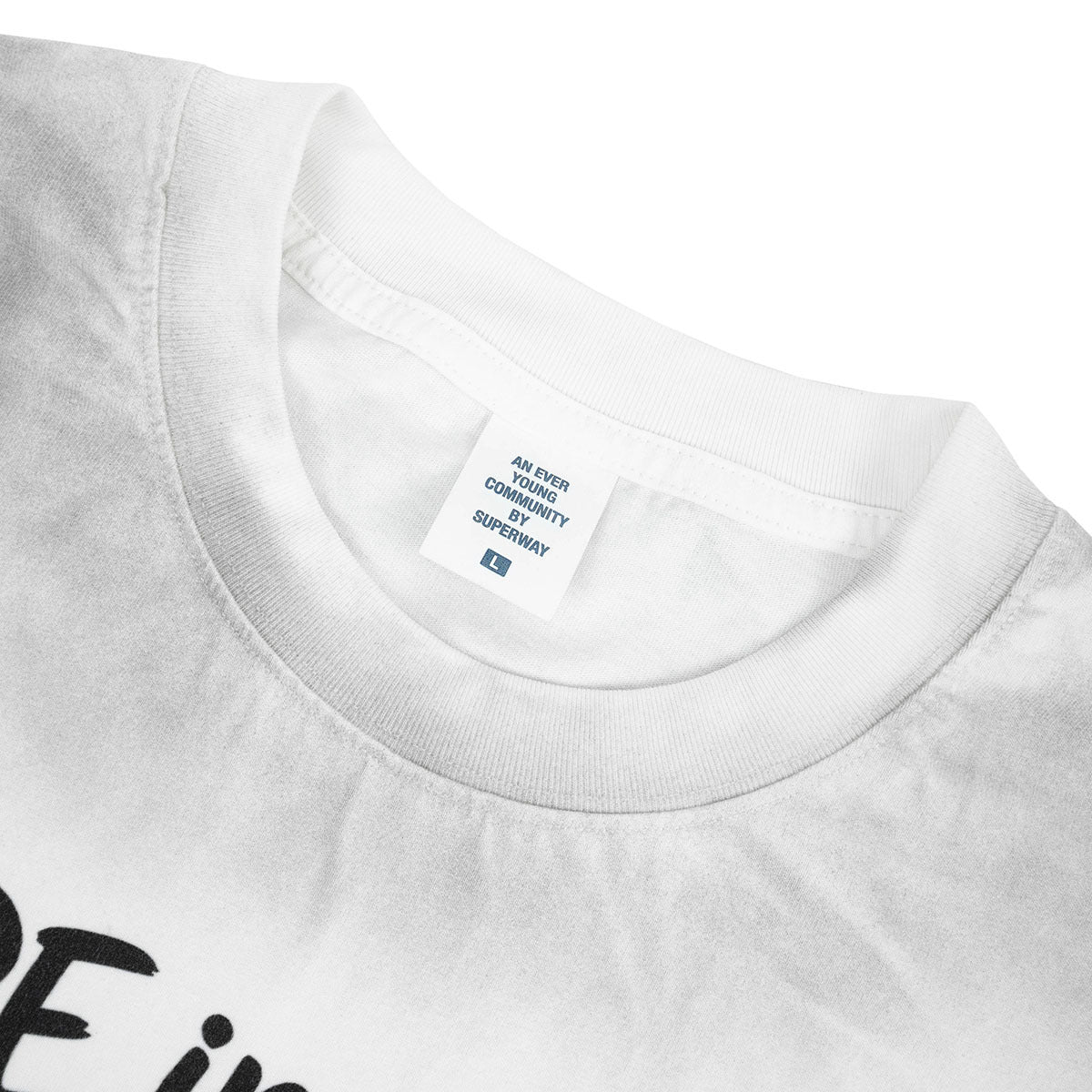 Mens Cotton Short Sleeve T-shirt with Gradient Geometric Print