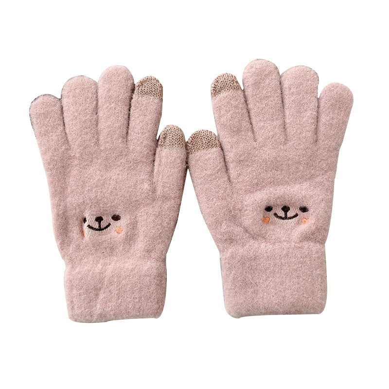 Fleece-Lined Touch Screen Knitted Winter Gloves