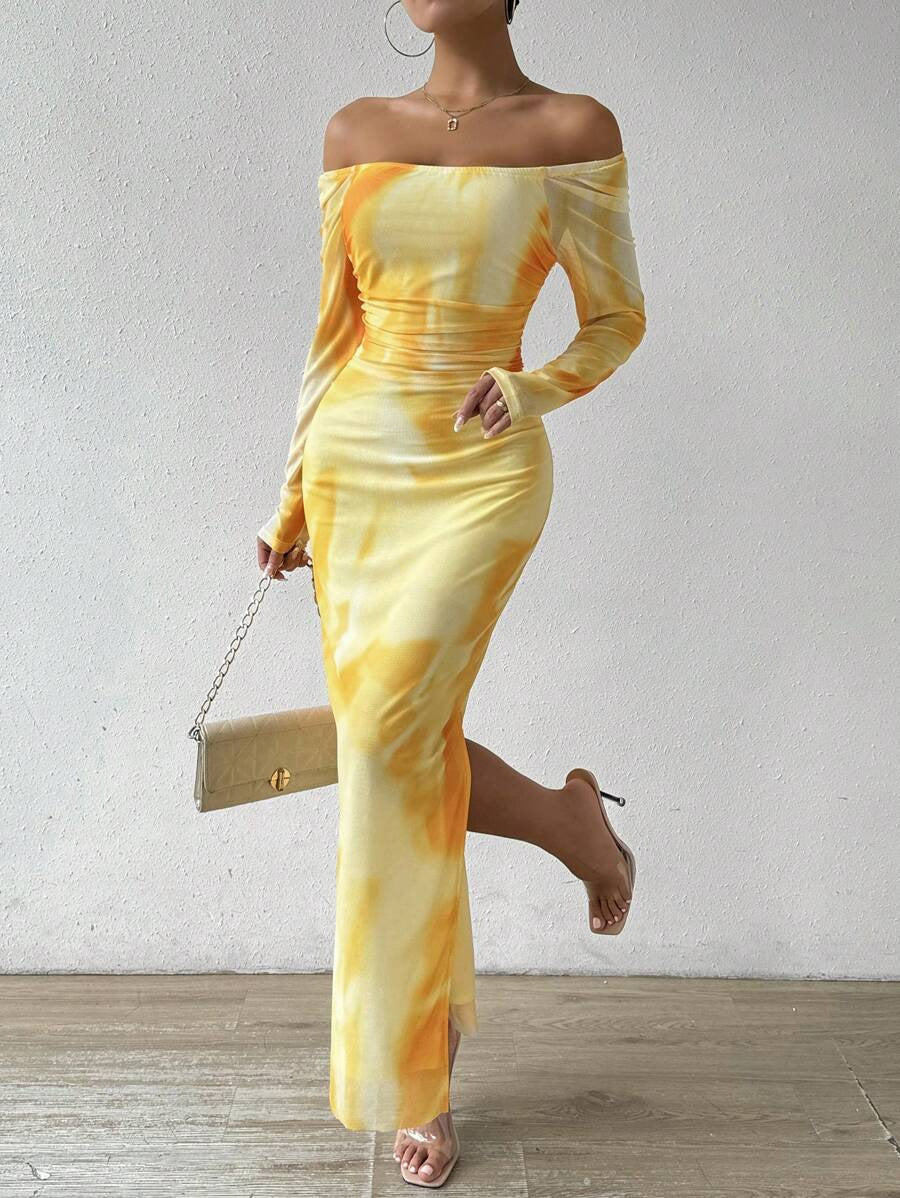 Linea Split Collar Bodycon Dress