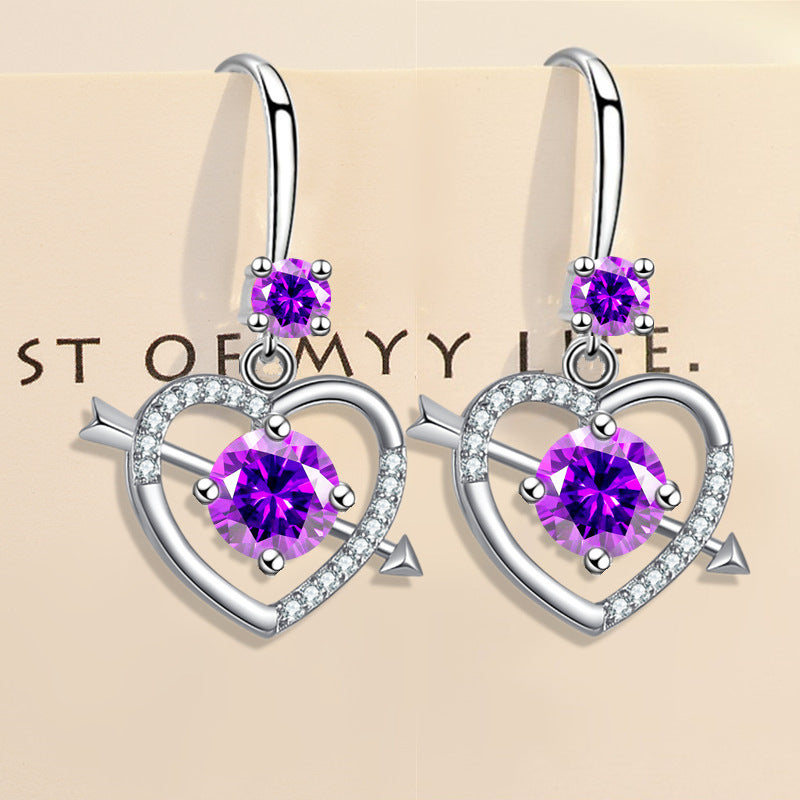Heart-shaped earrings