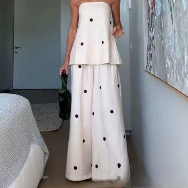 Casual set polka dots