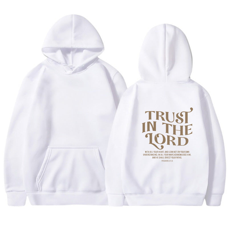 Hooded Letter Print Sweatshirt