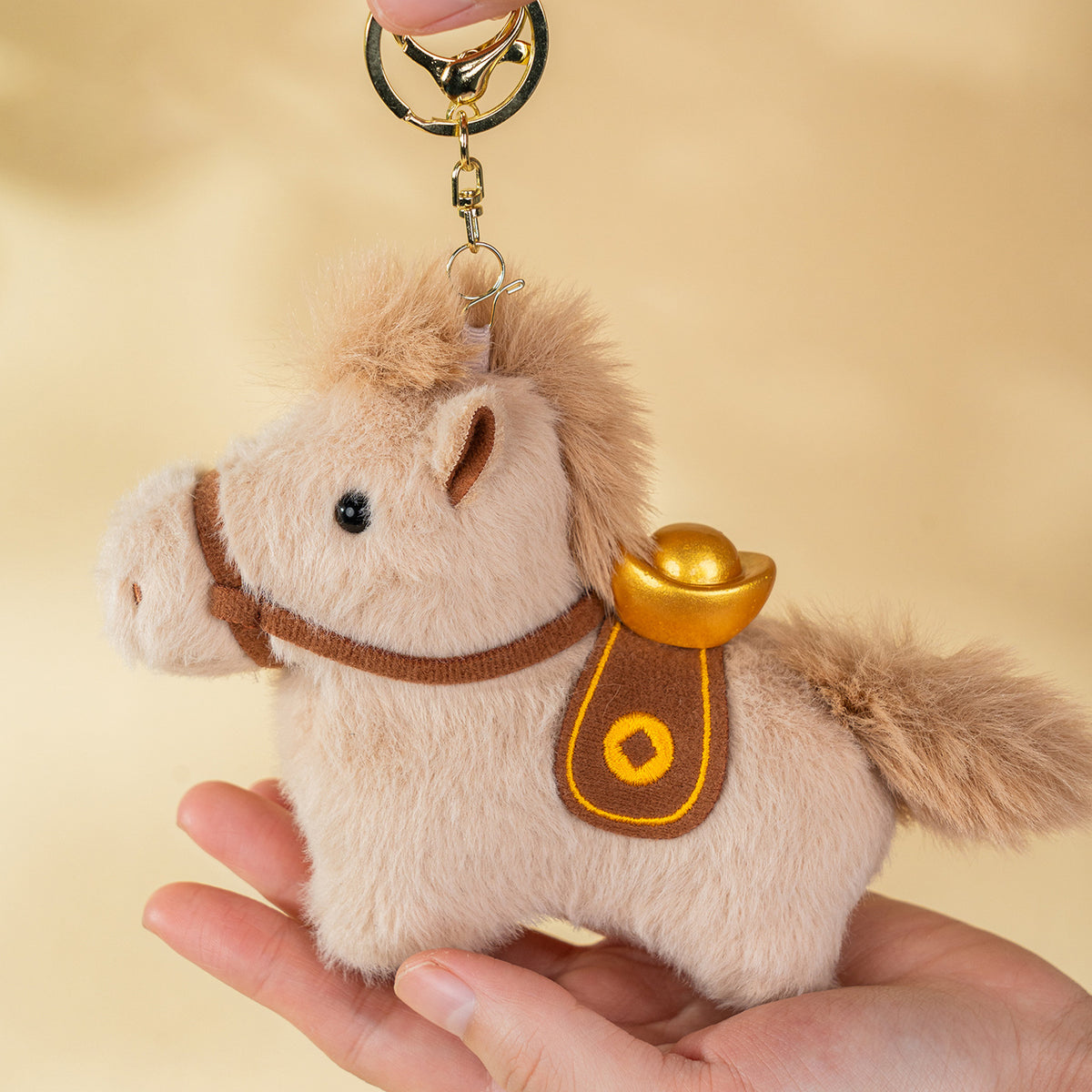 Cute Plush Pony Doll Keychain