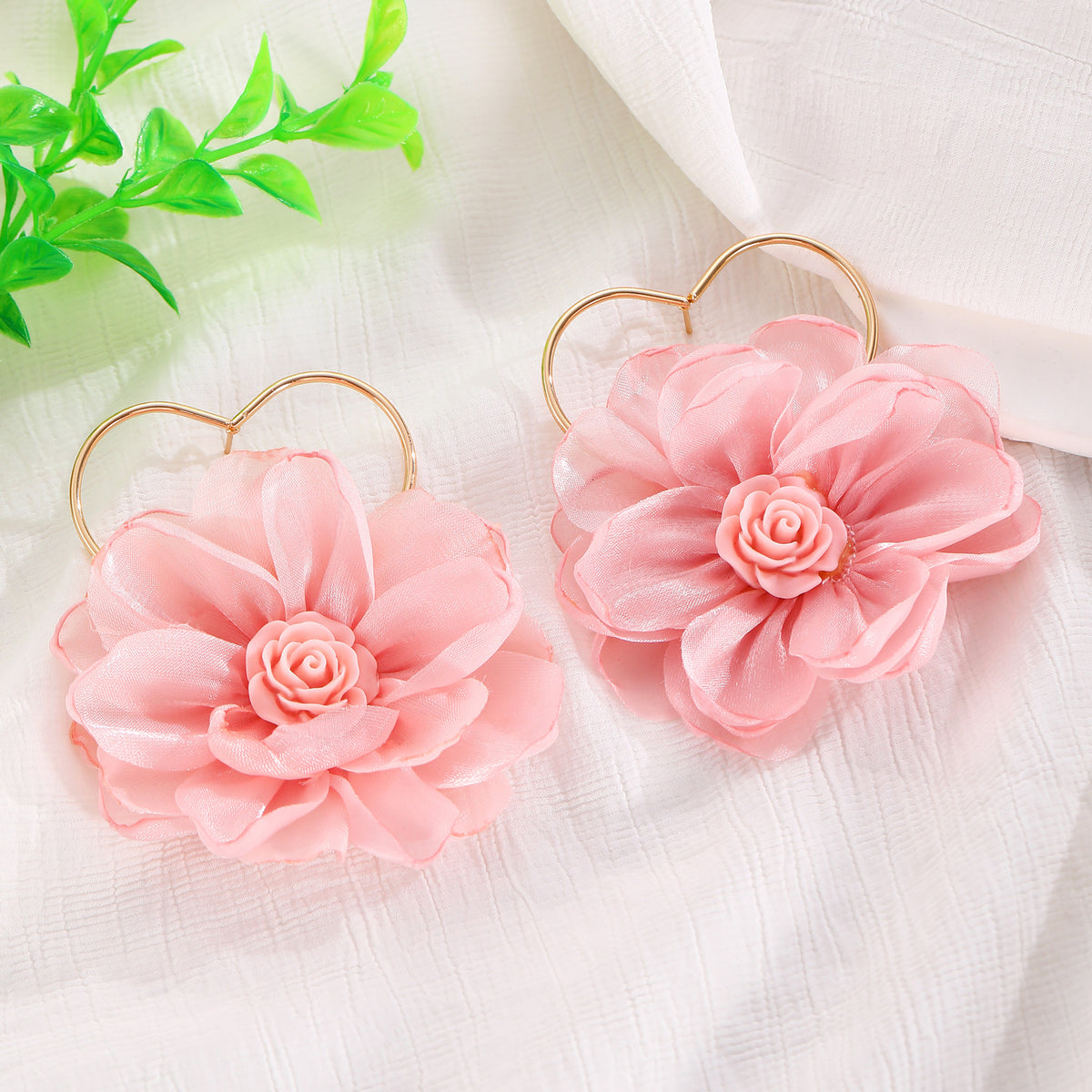 Fashion Floral Frosted Earrings for Women