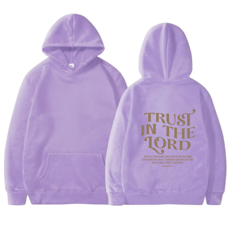 Hooded Letter Print Sweatshirt