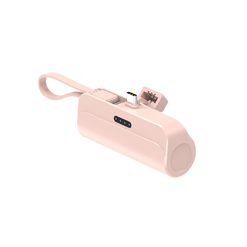 Portable Power Bank with Built-in Cable