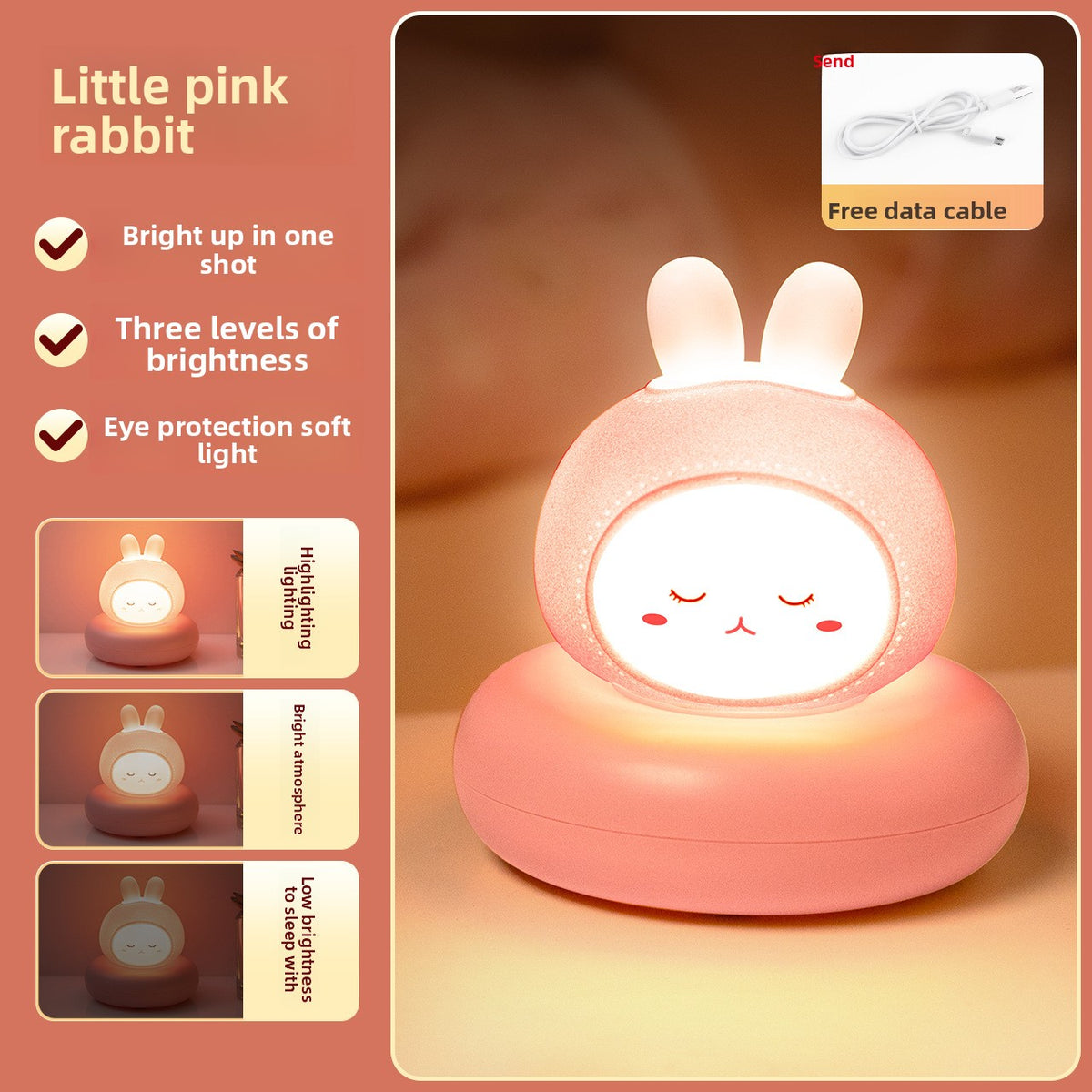 LED Nightlight Sleep Lamp Bedroom Bedside Lamp