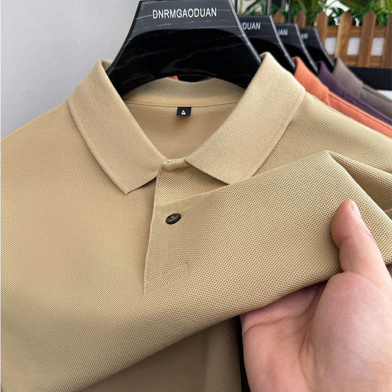 Mens Cotton Polo Shirt Short Sleeve t shirt