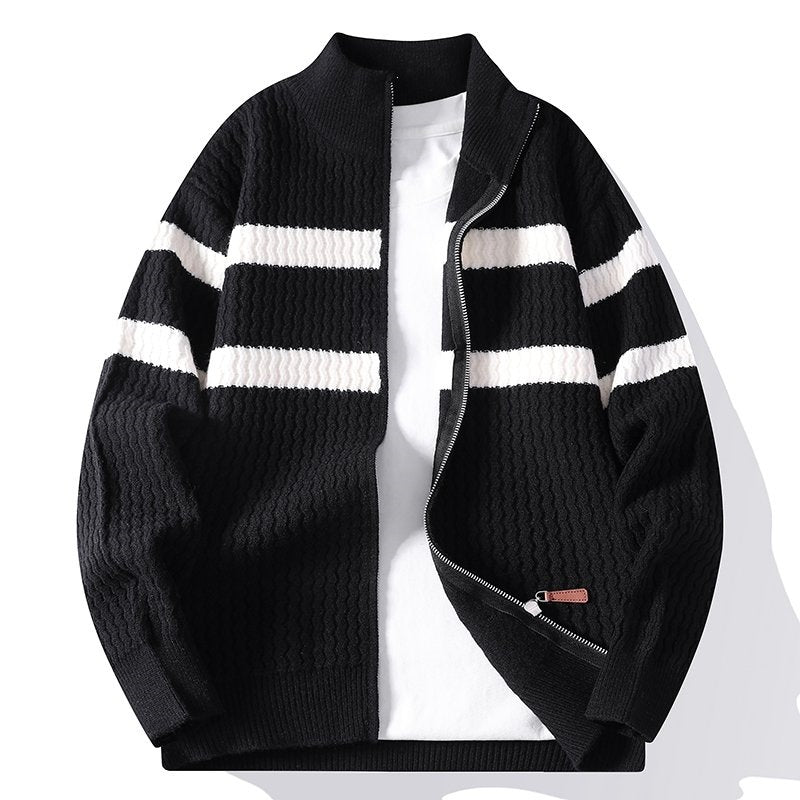 Mens Knit Sweater Jacket