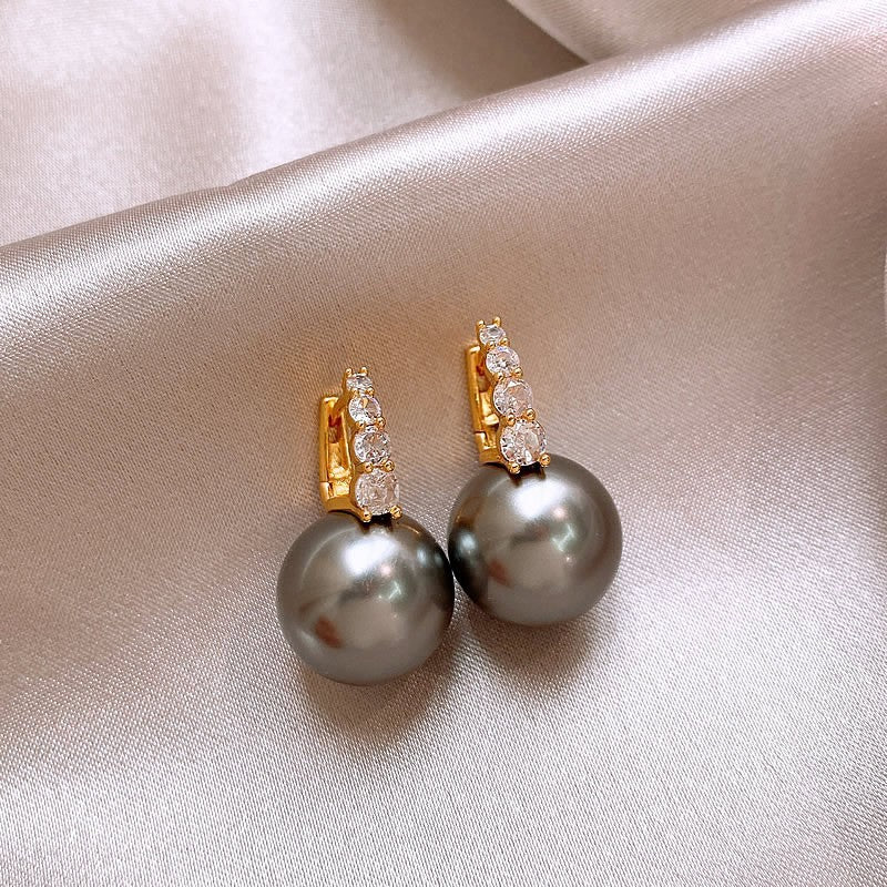 Pearl Geometric Earrings