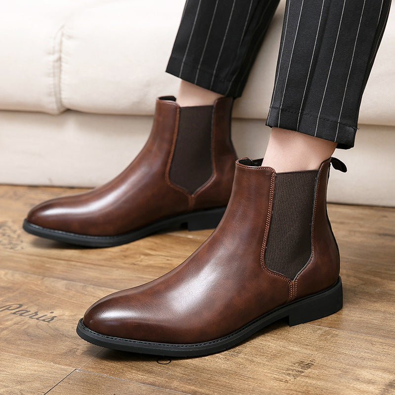 Mens Fleece Lined Chelsea Boots