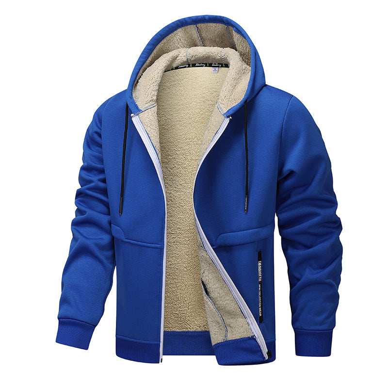 Loose and thick sheepskin jacket