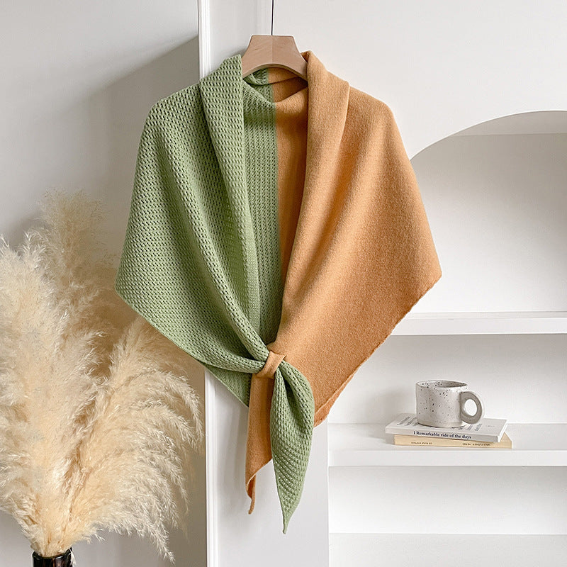 Soft Imitation Cashmere Triangle Shawl