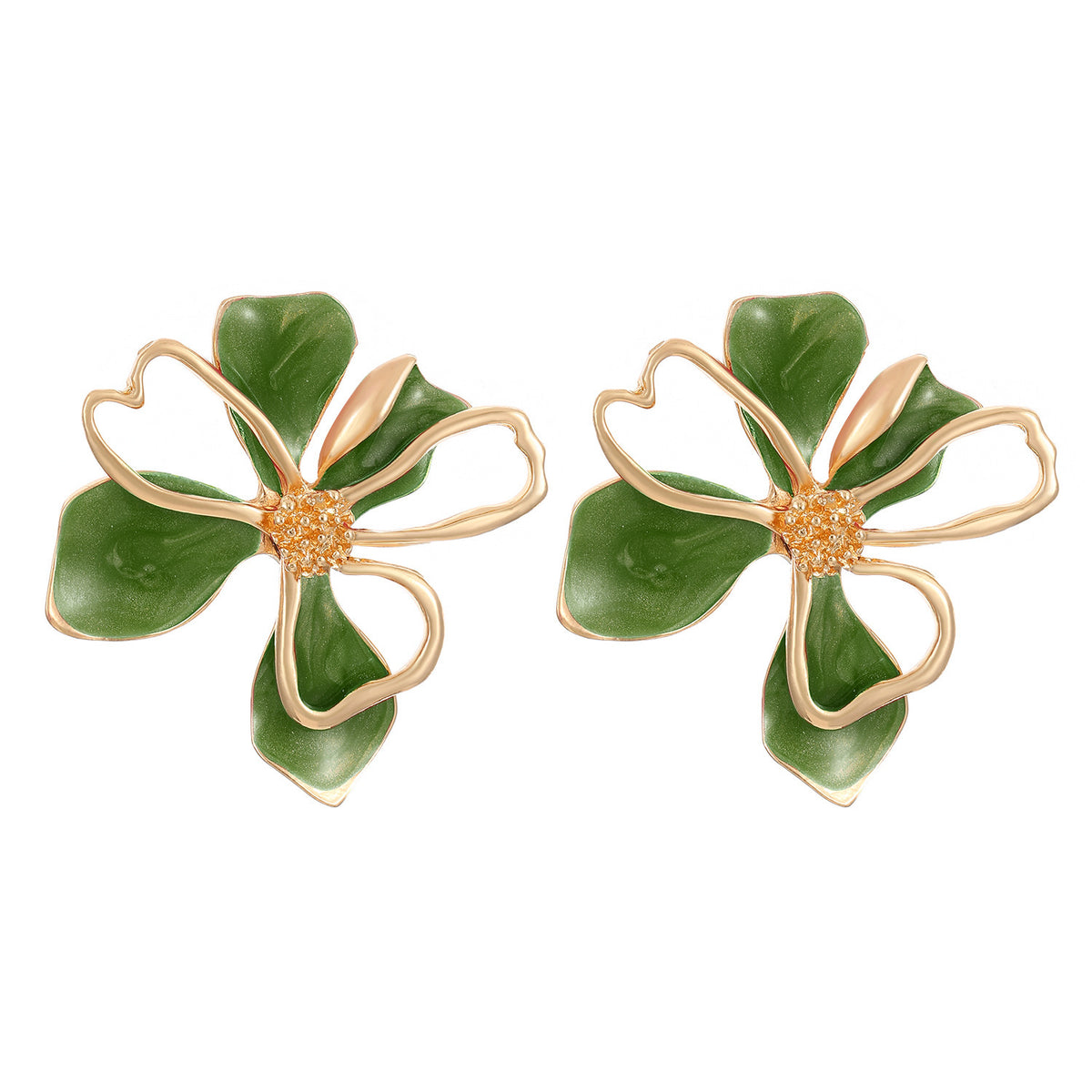 Fashion Floral Frosted Earrings for Women