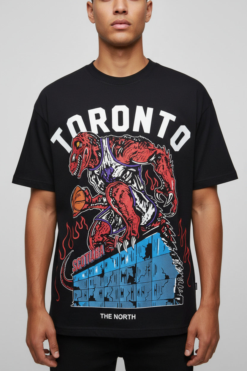 Cotton Loose Fit Cartoon T-Shirt - 100% Cotton, Moisture Wicking