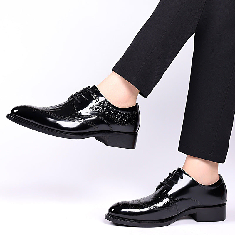 Mens Formal Leather Brogue Shoes