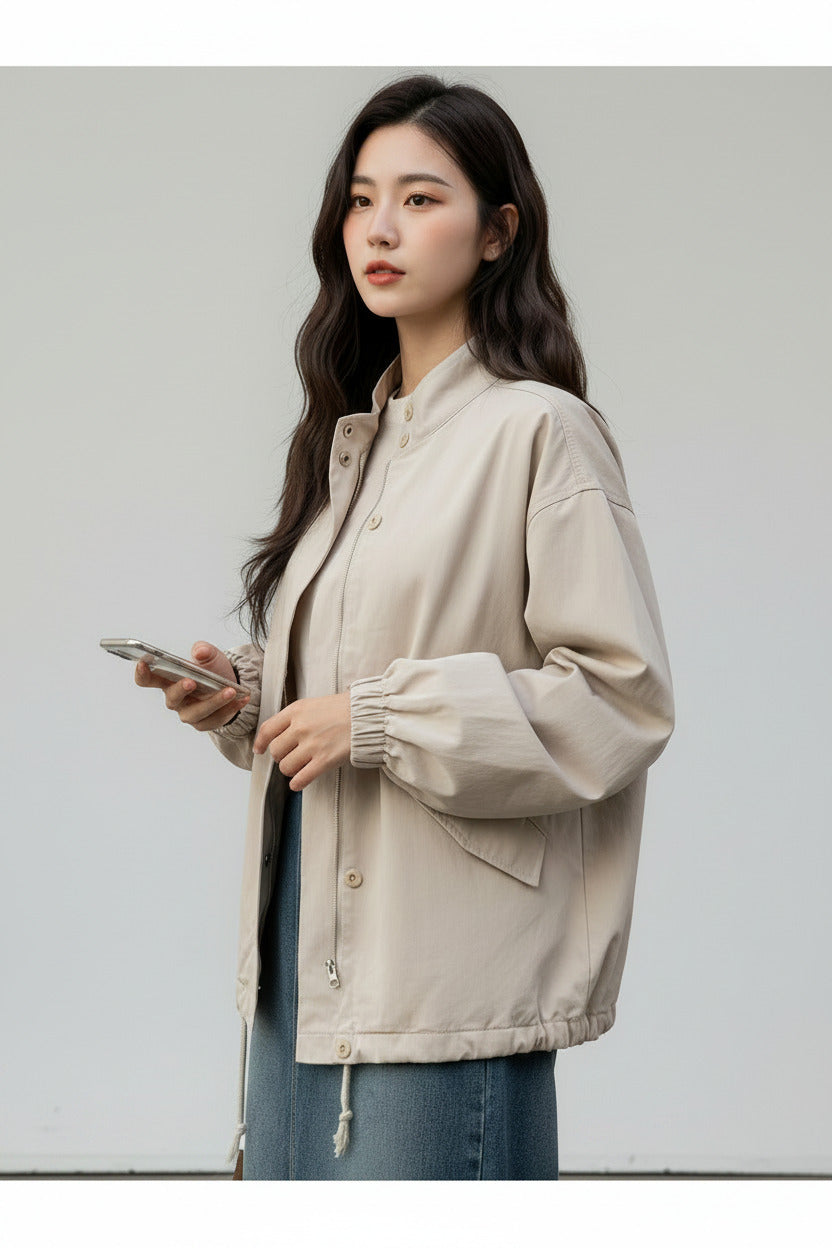 Windbreaker  Half Neck Zipper