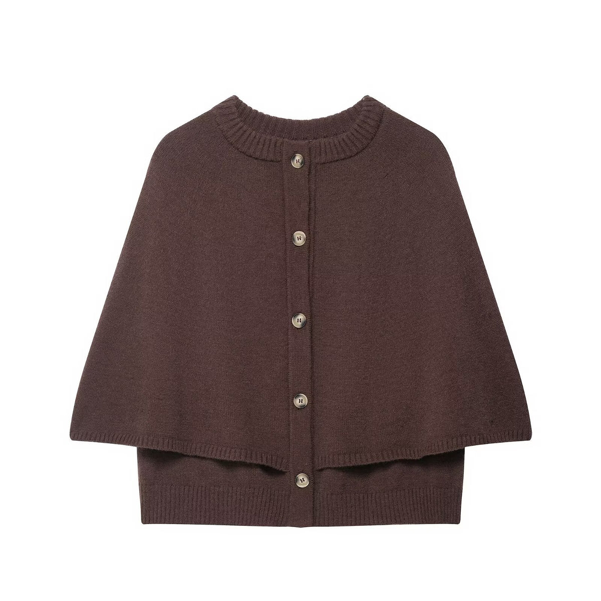 Women's knitted short sleeve cardigan