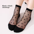 Women's Ultra-Thin Breathable Cotton Bottom Polka Dot Socks